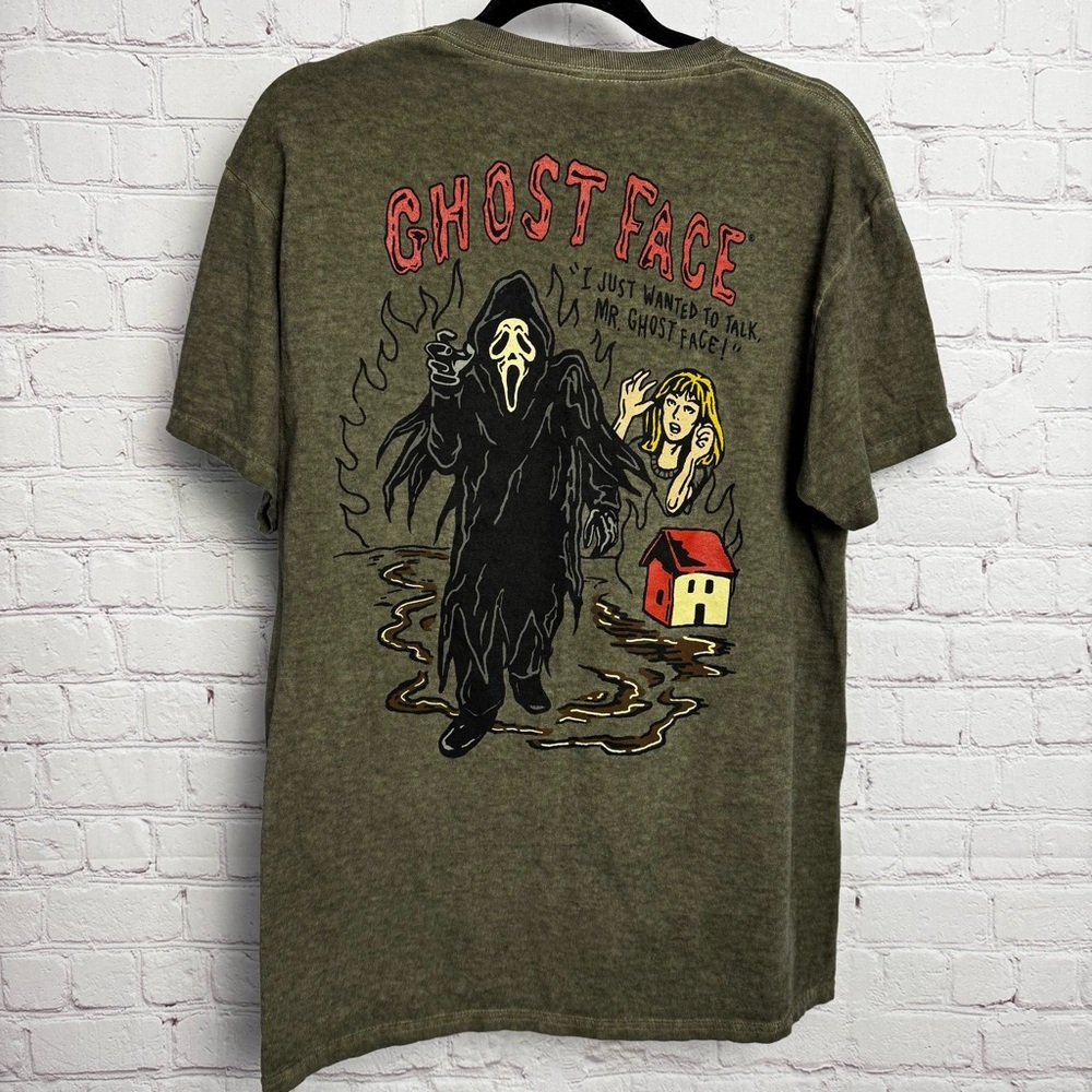 Ghost Face the icon of Halloween RARE graphic unisex tee men's Medium